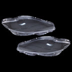 Pair Front Headlamp Headlight Lens Cover Shell Clear For Jaguar XJ XJL 2010-2019