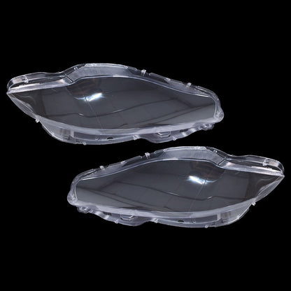 Pair Front Headlamp Headlight Lens Cover Shell Clear For Jaguar XJ XJL 2010-2019