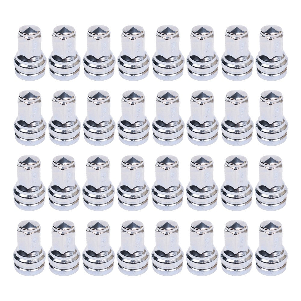 For Ford Super Duty F-250 F-350 450 HCPZ-1012-B (32) 14x1.5 Flat Seat Lug Nuts