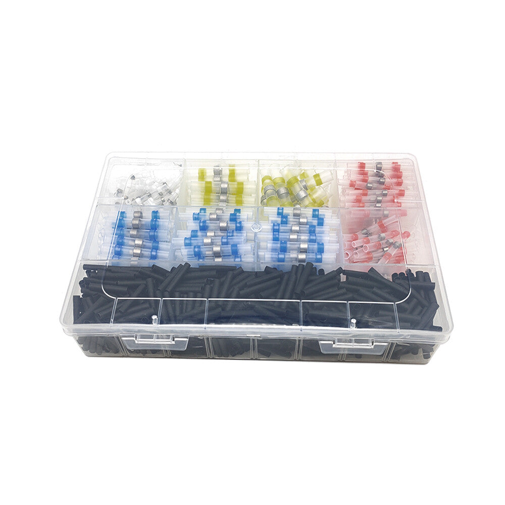 1000x Solder Seal Sleeve Heat Shrink Butt Wire Connectors Terminals Waterproof