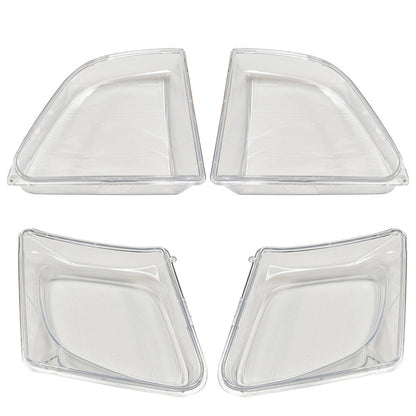 For Lexus LX470 1998-2007 1 Pair Front Headlight Clear Lens Housing + Seal Glue