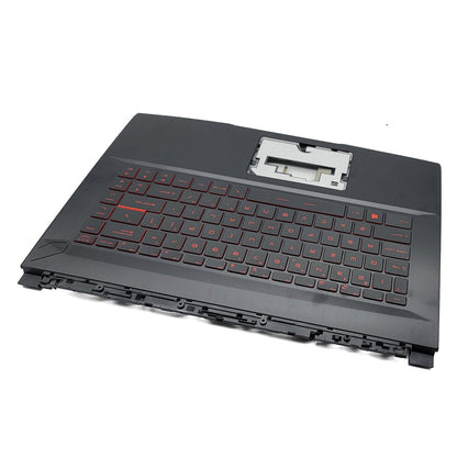 For MSI GF65 9SD 9SE 10SD MS-16W1 Palmrest Backlit Keyboard Upper Case Black US
