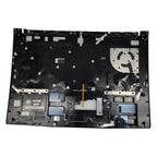 For MSI GF65 9SD 9SE 10SD MS-16W1 Palmrest Backlit Keyboard Upper Case Black US