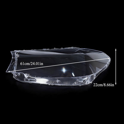 For BMW G30 G31 G38 5 Series 2016-2020 Pair Headlight Len Cover+Glue Clear Shell