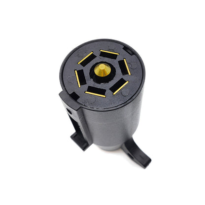 7 Way Round RV Style Trailer Light Plug Connector Replacement End Blade Pin new