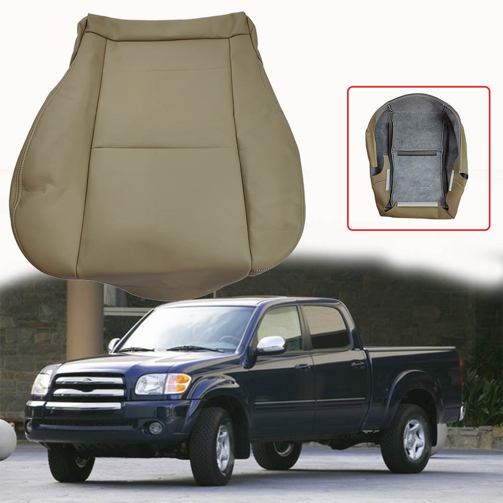 For 2000-2004 Toyota Tundra Sequoia Driver Side Bottom Leather Seat Cover Tan