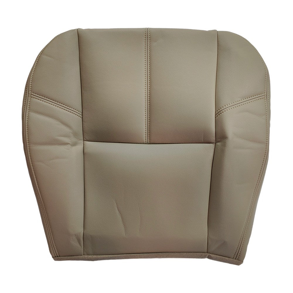 Driver Bottom Leather Seat Cover Tan For 2007 2008 - 2012 Chevy Silverado