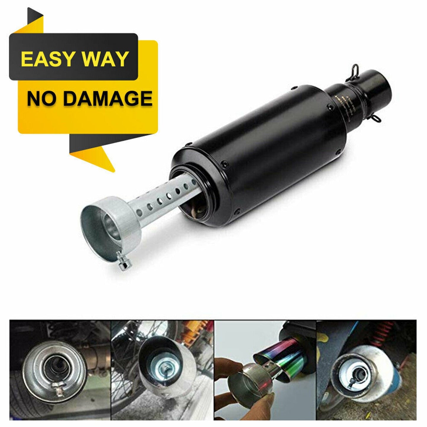 60MM Universal Motor Motorcycles Exhaust Pipe Baffle Muffler Insert Baffle Can