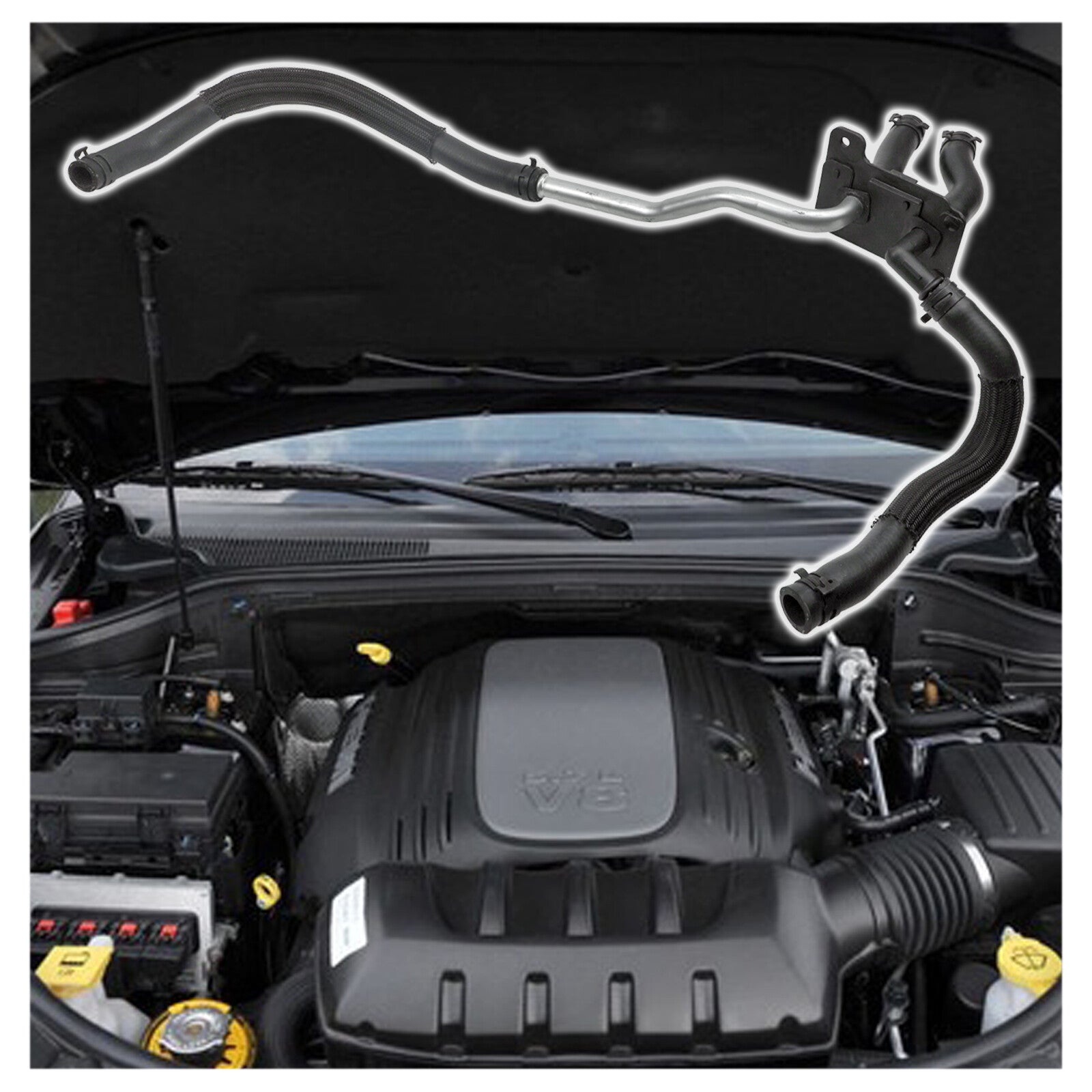 Heater Hose Set and Return Hose For Grand Cherokee 2011-21 Dodge Durango 2011-14