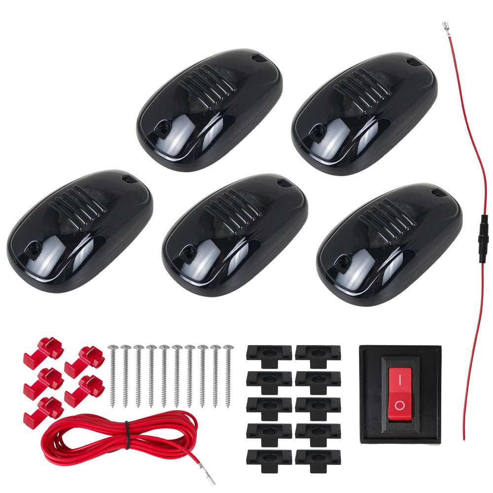 For Dodge Ram 1500 2500 3500 4500 2003-2018 Amber Smoke Cab Roof Marker Lights