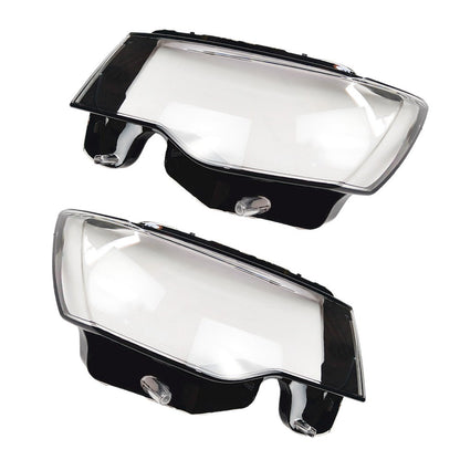 A Pair LEFT+RIGHT Headlight Headlamp Lens Cover For Jeep Grand Cherokee 2014-19