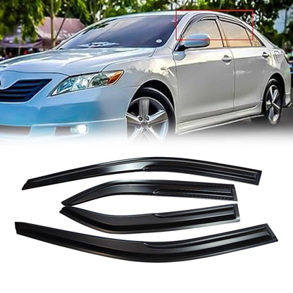 Window Visors Rain Guards For 2012-2017 Toyota Camry 3D Wavy M Style Ş
