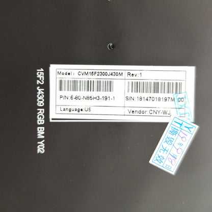 New Color Backlit keyboard For Clevo N855HJ1 N857HJ1 N870HJ1 N850HP6 N870HP6 US