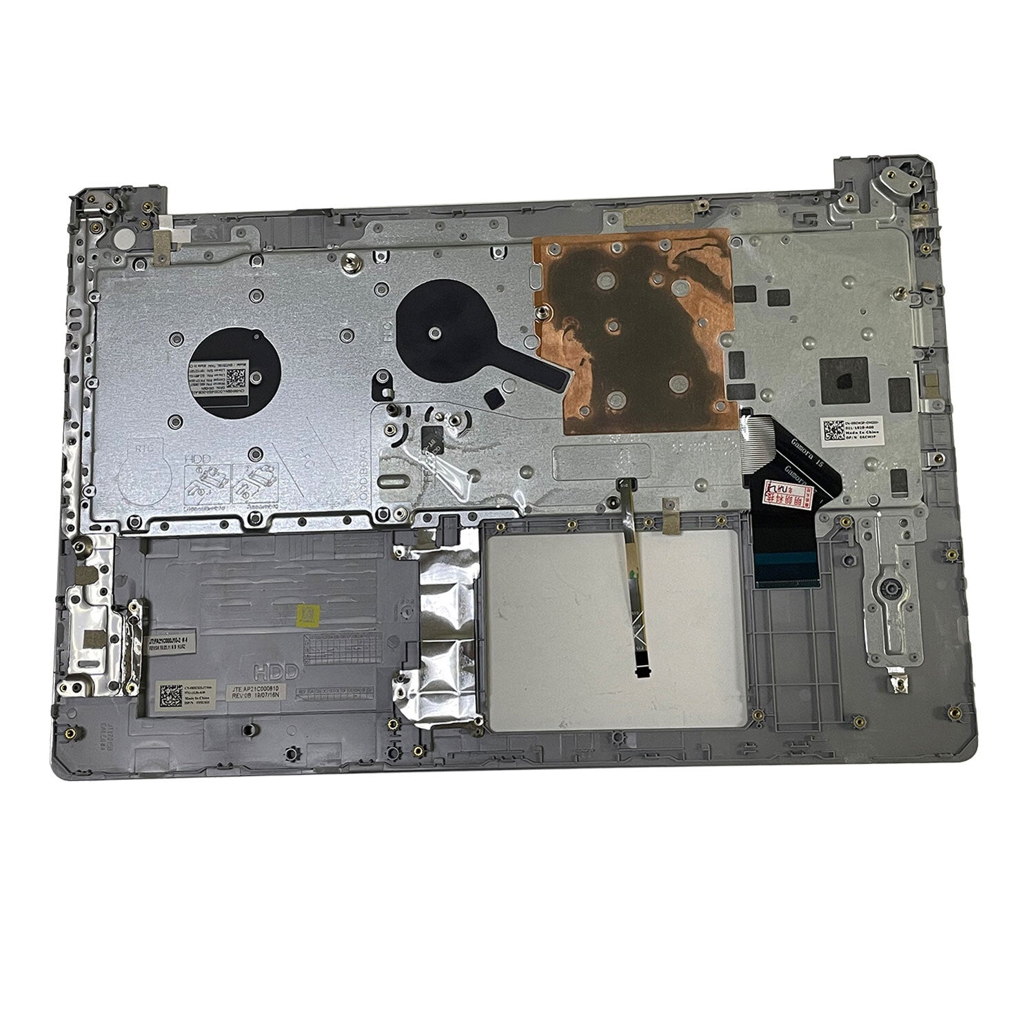 New For Dell Inspiron 15 5570 5575 Palmrest Backlit US Keyboard 0MR2KH Silver US