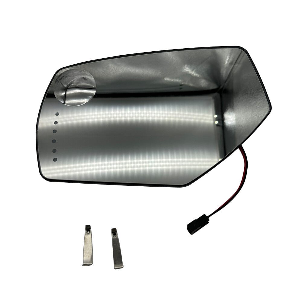 NEW Left Driver Side Power Heated Mirror Glass w/ Signal For 2014-2017 Silverado