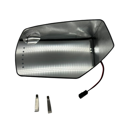 NEW Left Driver Side Power Heated Mirror Glass w/ Signal For 2014-2017 Silverado