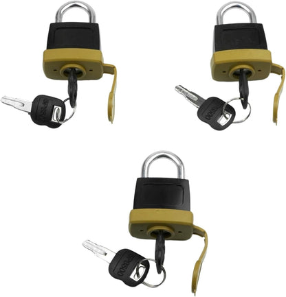 246-2641 3 set Padlock with Key For Caterpillar CAT Fuel Cap 7X7700 1428828