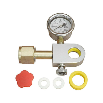 CO2Filling Adapter with Pressure Gauge the Carbonator Soda Replenishment Adapter