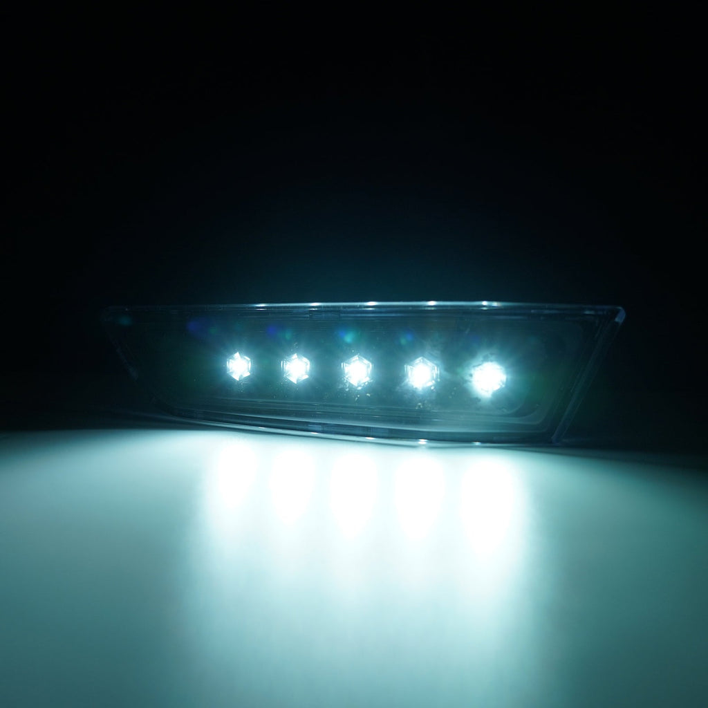 Gray Cover Side Marker Lights Lamps LED Pair for 2003-2007 for INFINITI G35