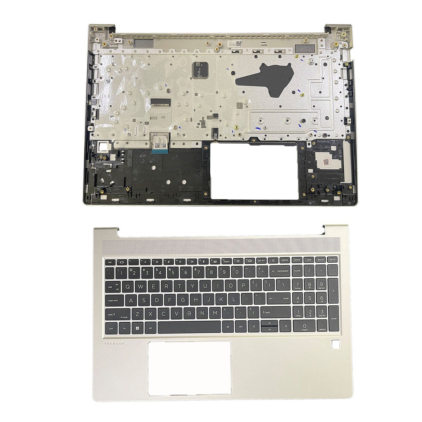 For HP Probook 450 455 G9 Palmrest With Backlit US Keyboard Sliver N01933-001 US