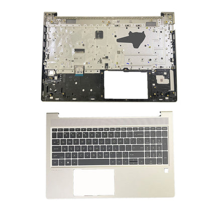 For HP Probook 450 455 G9 Palmrest With Backlit US Keyboard Sliver N01933-001 US