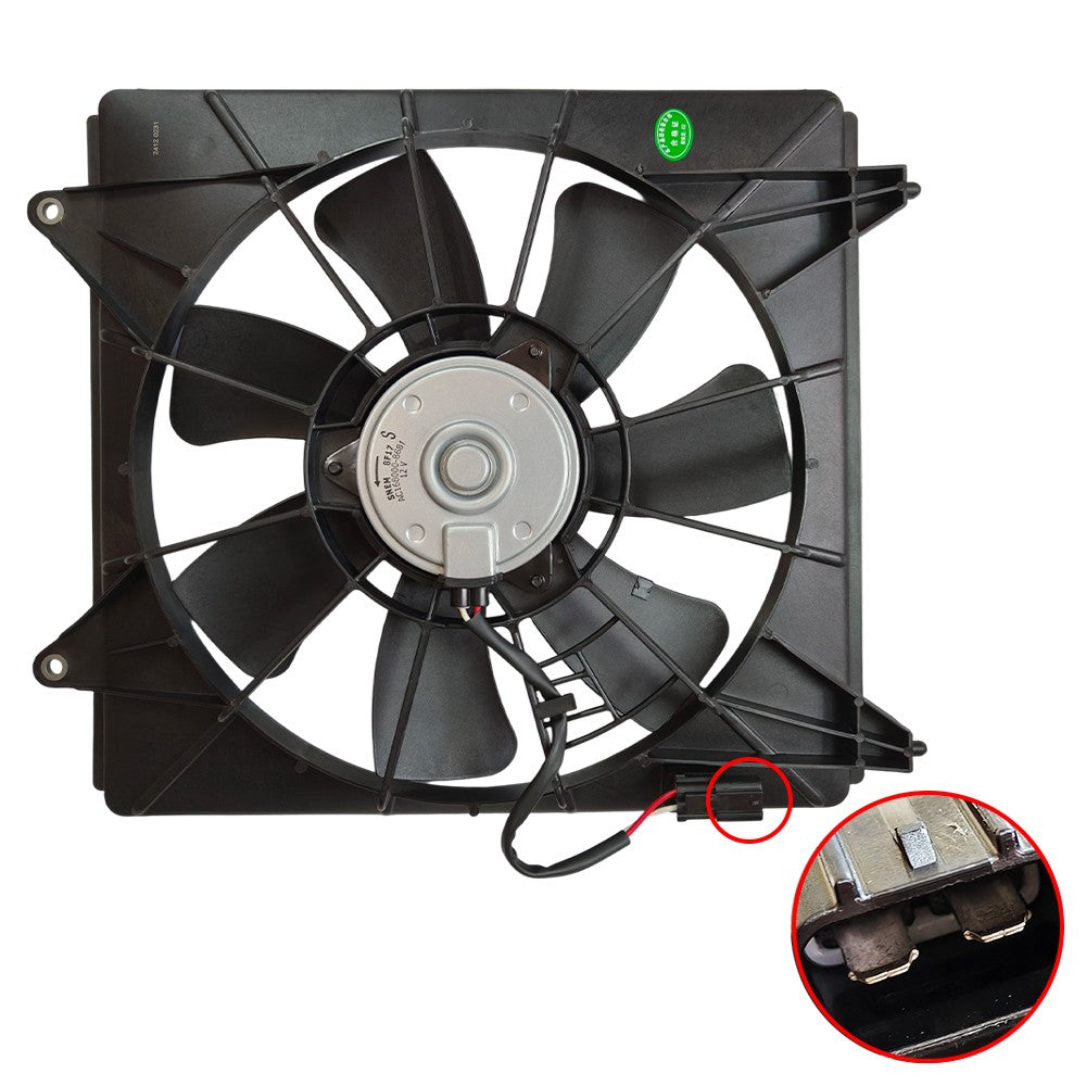 Engine Radiator Cooling Fan For Acura TSX Honda Accord 38611R40A01 Right Side