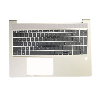 For HP Probook 450 455 G9 Palmrest With Backlit US Keyboard Sliver N01933-001 US