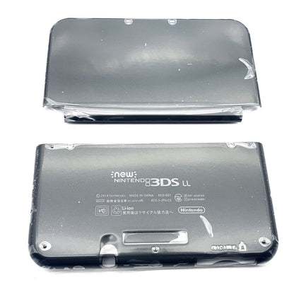 Black Housing Shell Front Back Case Top+ Bottom Cover For New Nintendo 3DS LL
