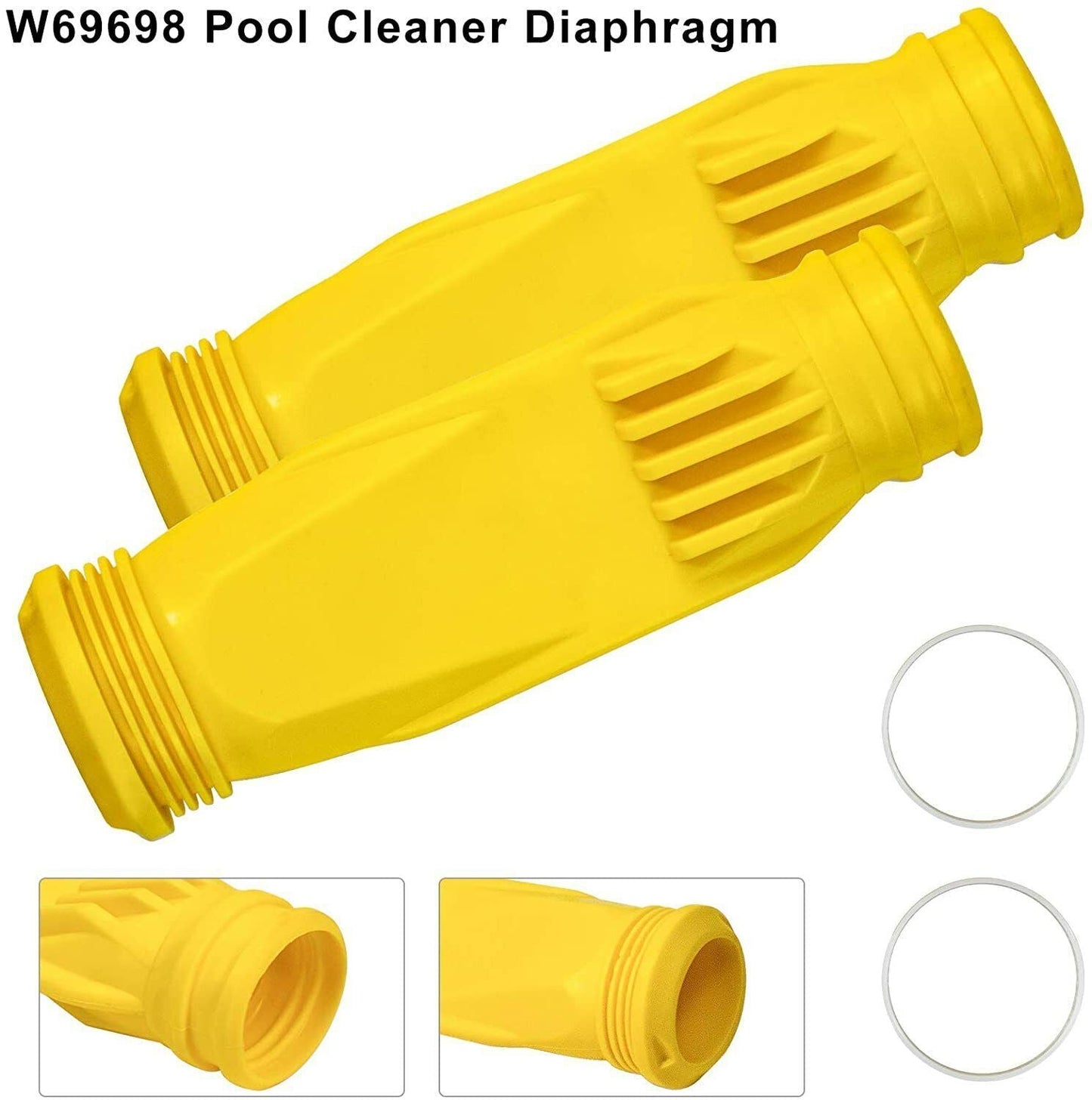 4 Pieces For Baracuda Pool Cleaner W70329 Finned Seal W69698 Diaphragm Foot Pad