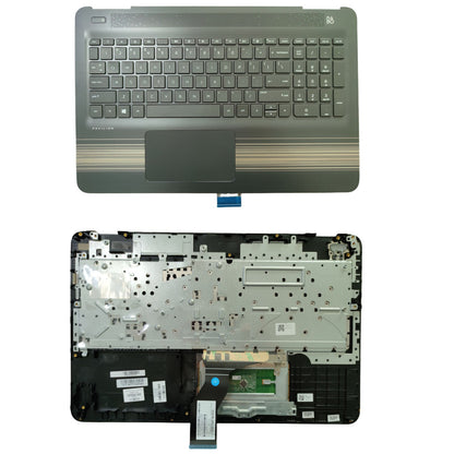 Palmrest For HP Pavilion 15-AU 15-AW Keyboard Non-Backlit Touchpad 856028-001 US