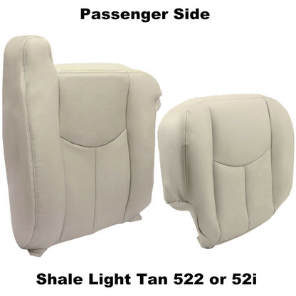 New For 2003-06 Chevy Tahoe Suburban Passenger Leather Seat Cover Light Tan
