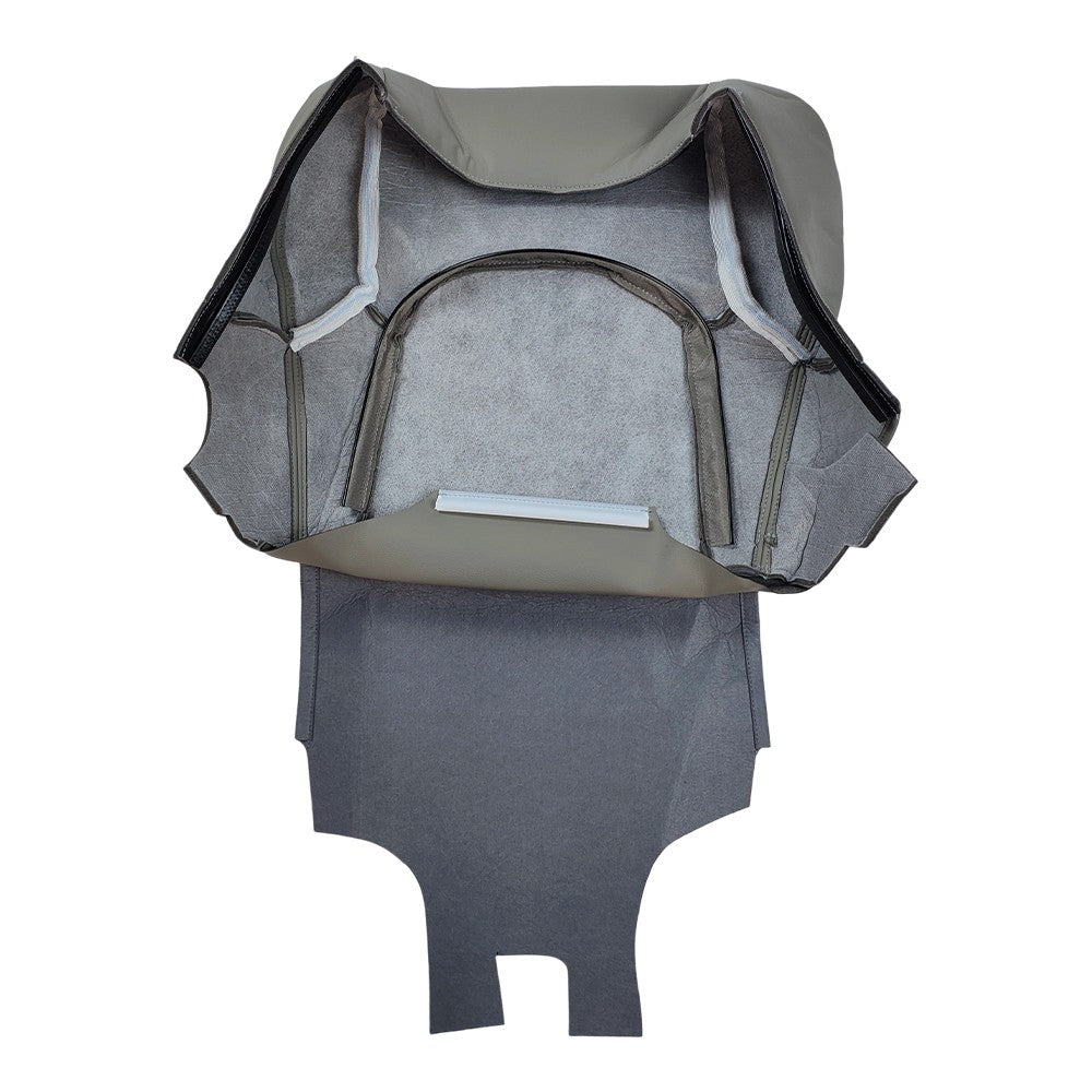 For 2005-2021 Nissan Frontier Driver Bottom Perforated Leather Seat Cover Gray