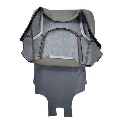 For 2005-2021 Nissan Frontier Driver Bottom Perforated Leather Seat Cover Gray