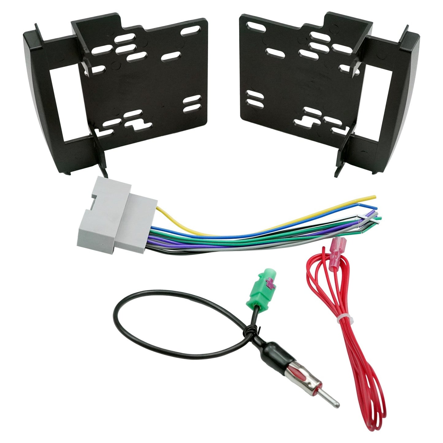 For Dodge for Jeep Double DIN Radio Installation Dash Kit W/Radio Wire Harness