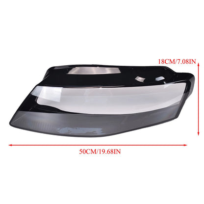 2PCS Left & Right For 2009-2012 Audi A4 Headlamp Cover Headlight Lens Cover