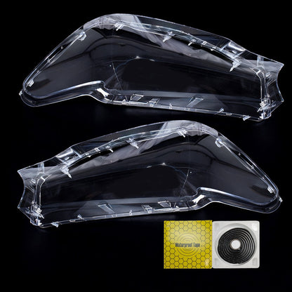 For BMW G30 G31 G38 5 Series 2016-2020 Pair Headlight Len Cover+Glue Clear Shell