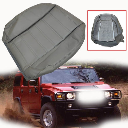 2003 to 2007 For Hummer H2 Front Driver Side Bottom Leather Seat Cover Gray