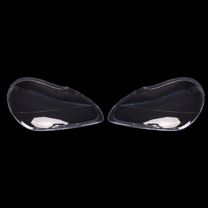 For Porsche Cayenne 2003-2006 2PCS Car Headlight Lens Cover Shell+Glue Clear L+R