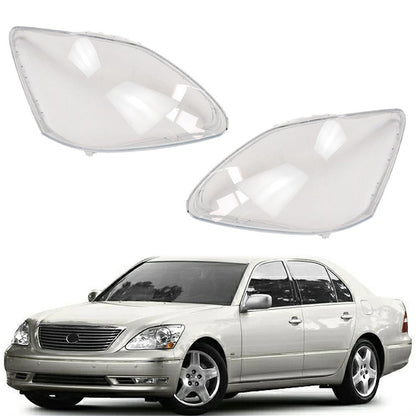 Left & Right Front Headlight Lens Headlamp Cover For Lexus LS430 2004-2006