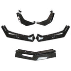 For Corvette C8 Z51 STG 2020-2024 Gloss Black Front Bumper Lip Splitter
