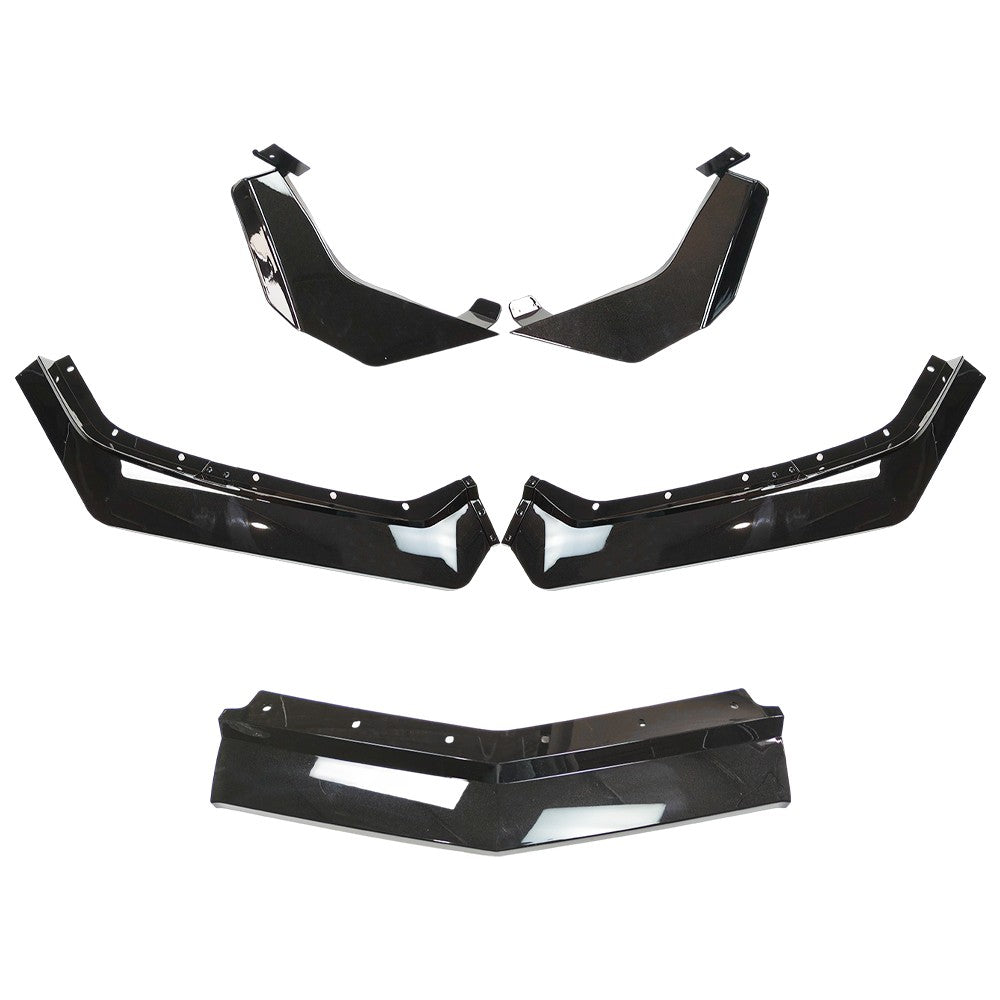 For Corvette C8 Z51 STG 2020-2024 Gloss Black Front Bumper Lip Splitter
