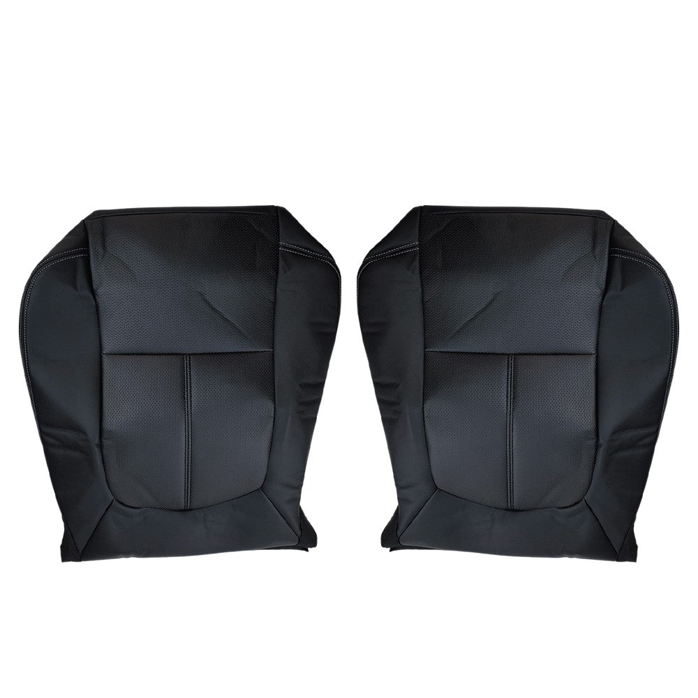 Driver Passenger Bottom Leather Seat Cover For 2011-2016 Ford F250 F350 Lariat