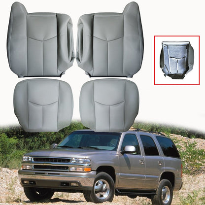 For 2003 2004 -2006 Chevy Tahoe Suburban Driver & Passenger Leather Seat Cover