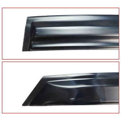 FOR 2023-25 HONDA ACCORD 11TH GEN BLACK TRIM WINDOW VISOR RAIN GUARD WITH CLIPS