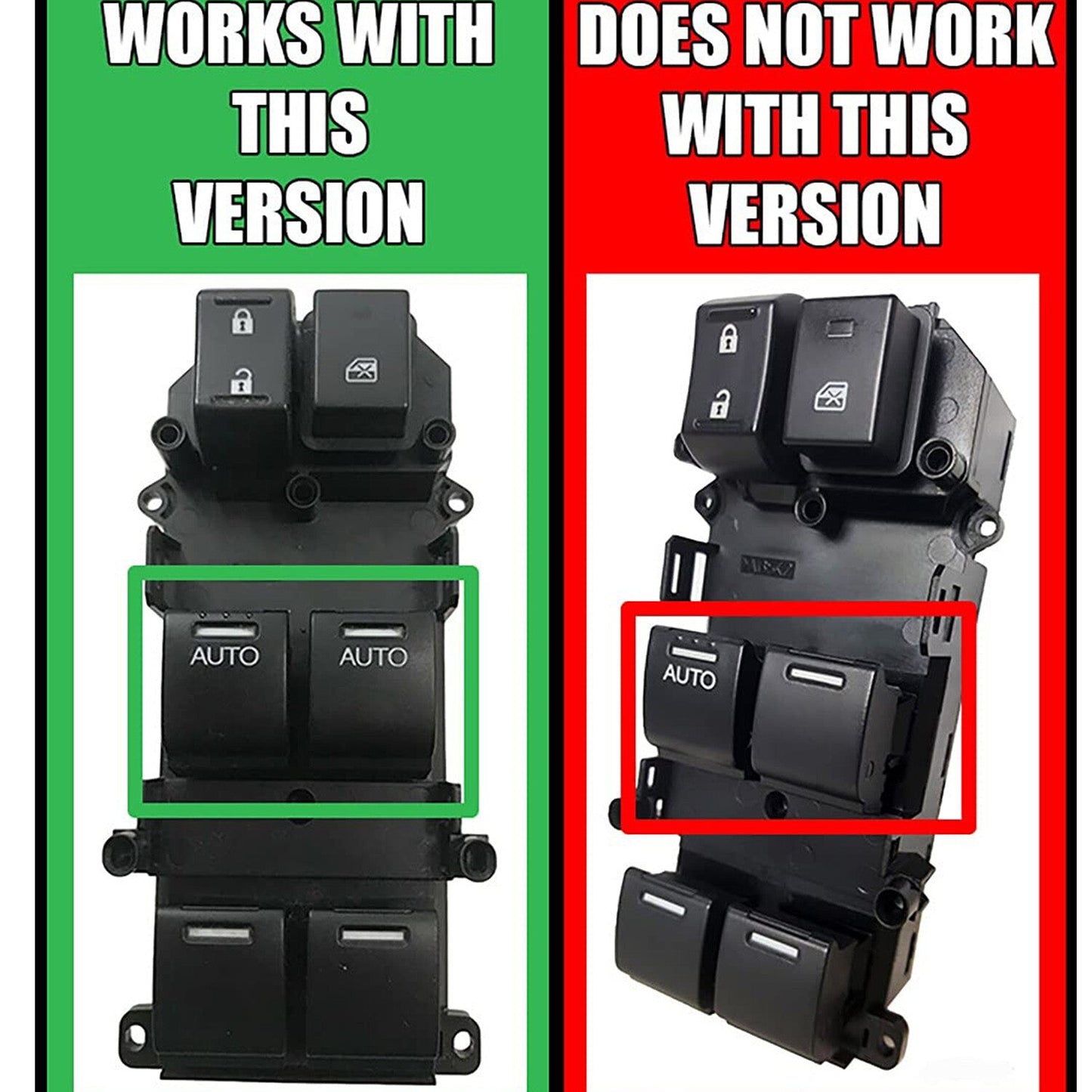 New For 2008-2012 Honda Accord EX EXL Master Power Window Door Switch Front Left
