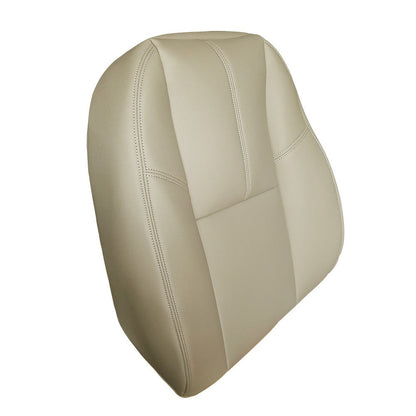 Driver Bottom & Top leather seat cover Light Tan For 2007-2014 Chevy Silverado