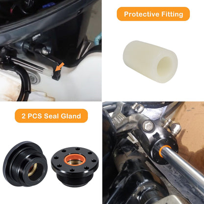 HS5157 Front Mount Hydraulic Steering Cylinder Seal Kit & Bleed Kit for Seastar