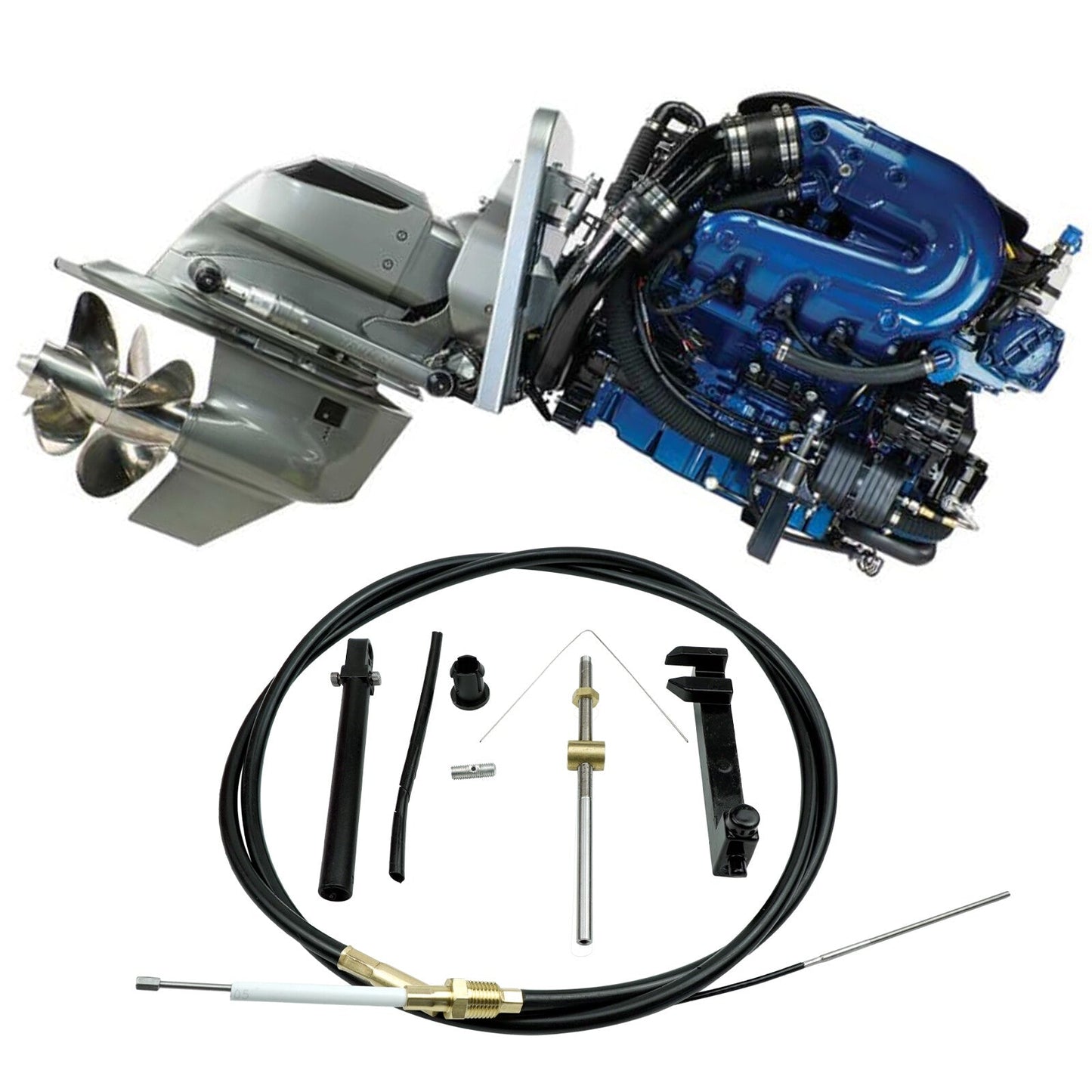 865436A02 Lower Shift Cable Kit For Mercury Mercruiser Sterndrive Outdrives MC-I