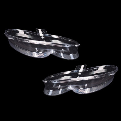 A Pair Headlight Lens Cover Clear L+R For Mercedes Benz CLK C209 W209 2005-2009