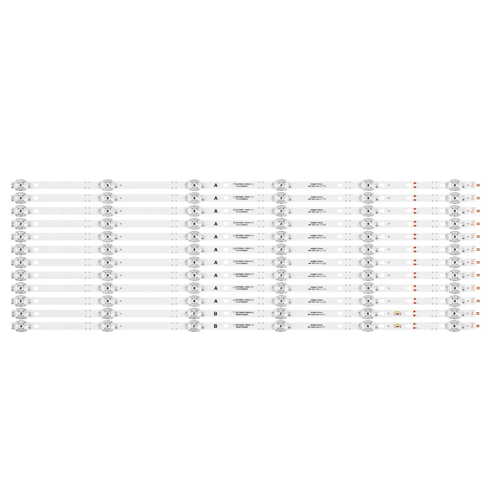 New LED Backlight Strips(12) for ONN 100012588 100068378 30370006005 30370006006